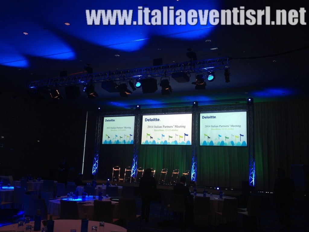 evento Deloitte alletimenti audio luci e video